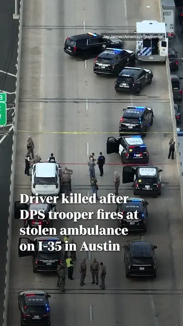 One person is dead and a large stretch of southbound Interstate 35, including th