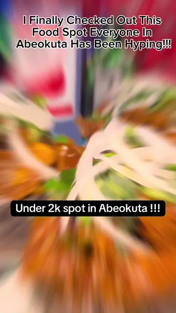 I finally visited the famous Babangida spot in Abeokuta, and guys, it was absolu
