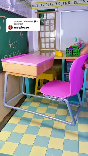 Replying to @Lara Rants 🖤 let's organize my our generation doll school desk #fo