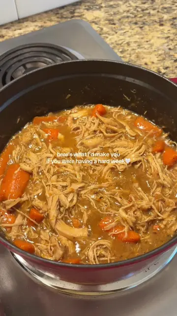 Dutch Oven Chicken Recipe!😋 Ingredients: - 2-3 chicken breasts  - Carrots, peel