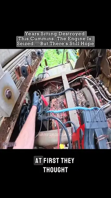 They found why this abandoned freightliner won't run #automotive #restoration #b