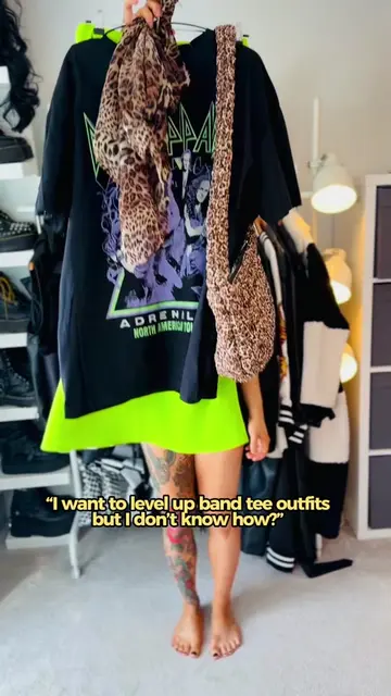 “I want to level up band tee outfits but don’t know how” I GOT YOU 🤝 Add colour