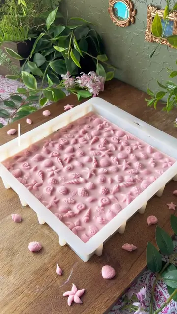 Inspired by pink sand beaches and tropical getaways🐚🩷🌺 This soap is all sold 