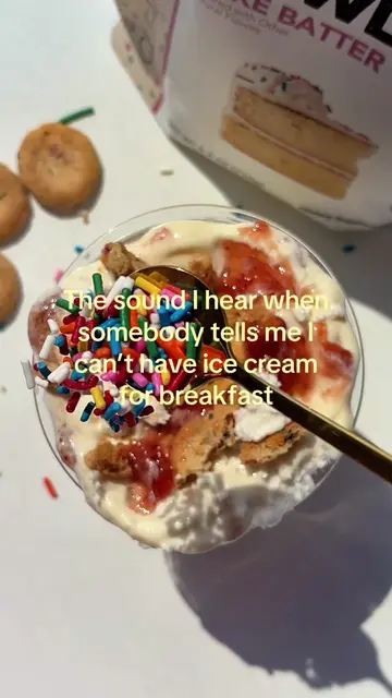 Nothing quite like starting the day with a Cake Batter Protein CREAMi 🧁🍦 recip