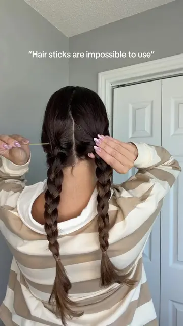 Want the most secure braided updo?? Hair stick updo Top linked in my bio   #brai