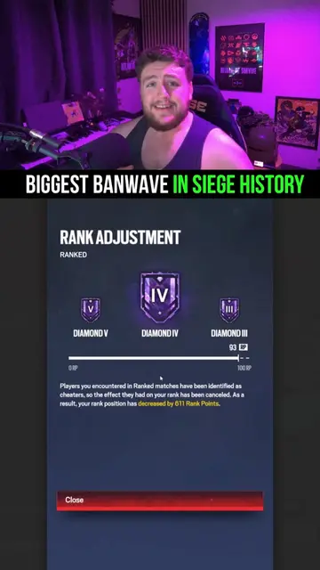 Ubisoft just banned THOUSANDS of accounts in Siege resulting in the biggest banw