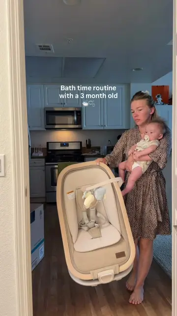 Making our bath time routine a little warmer and cozier 🤍🛁 The warm towel at t