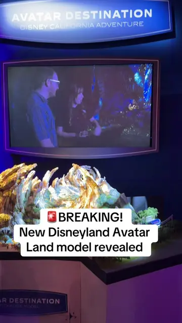 🚨 🚨BREAKING! Disney reveals model of new Avatar destination coming to Disney C
