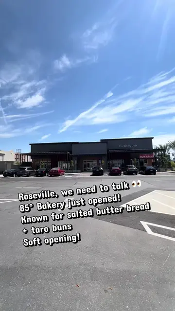 85°C Bakery's soft opening is here in Roseville! 🥐☕  Running now through 9/10, 
