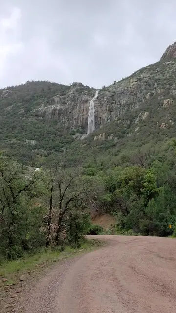 CARR CANYON FALLS FLOW AGAIN AFTER HEAVY RAINS 08/13/2026  Carr Canyon Rd, Heref