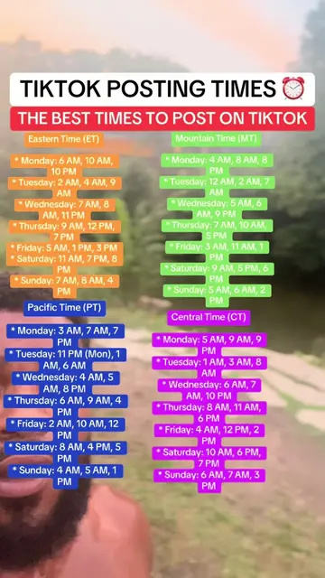 Here are THE BEST TIMES TO POST ON TIKTOK⏰ #whattimetopost #postingtimes #tiktok