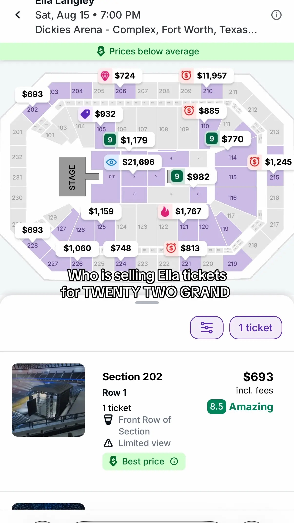 Like WHAT ARE WE DOING @StubHub  #ellalangleylive #ellalangley #fortworth #dfw #
