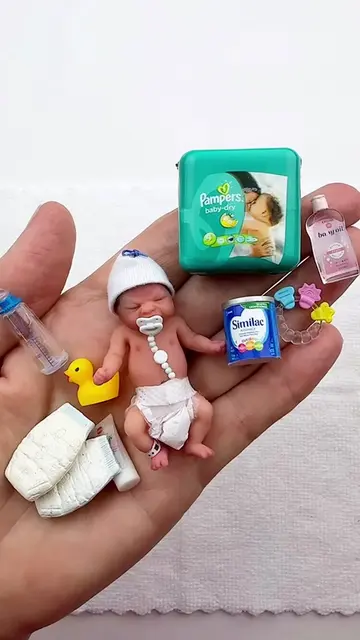 Sweet dreams from the tiniest  Reborn. 😴 This hyper-realistic Teeny Tiny silico