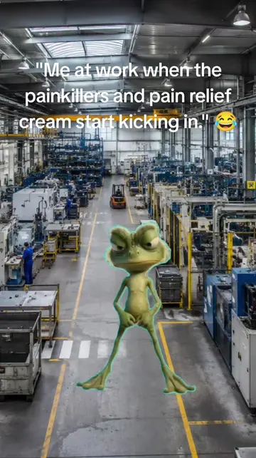 When the painkillers finally kick in halfway through your shift and suddenly you