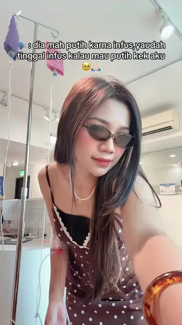 ngak munafik emang infus yang buat kulit ku putih merata begini 😭🙏🏻 @klinik k