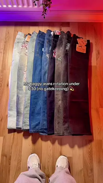 F154. All info in my b!o 📦 #pants #jeans #baggy #haul #fyp 