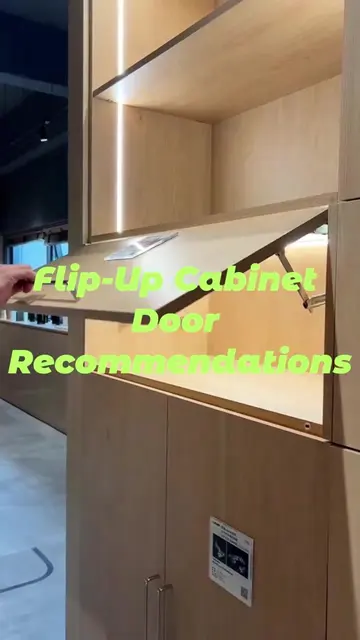 Flip up cabinet door #cabinet #cabinetdesign #kitchen #customcabinets #wholehous