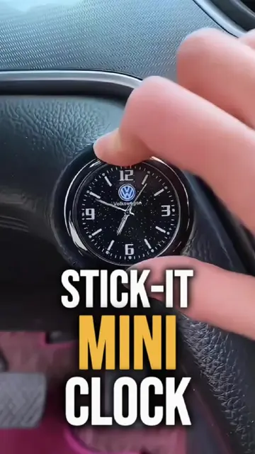 Need a quick glance at the time while on the road? This Stick-It Mini Clock is a