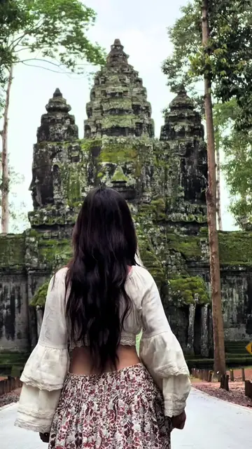 ក្លោងទ្វារដីឆ្នាំង ចាប់ផ្ដើមមានស្លែរដុះបៃតងស្អាតវិញហើយ🍃🌿🤎😍 #momoshe #សៀមរាបទ