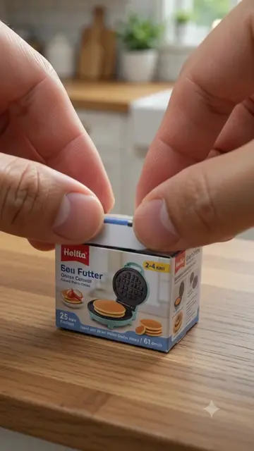 Pancake 🥞 Maker just went MINi? Unboxing,heated up,and actually made a tiny gol