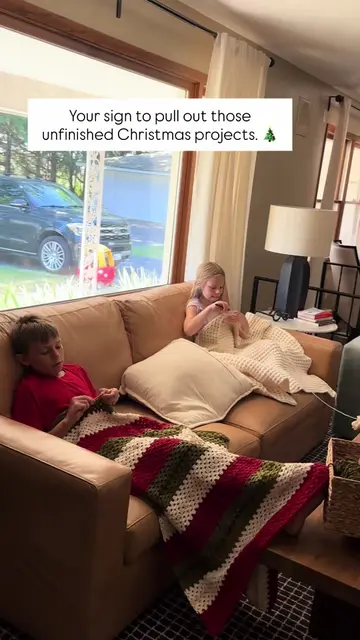 POV: You pull out the Christmas afghans you started years ago… and decide THIS i
