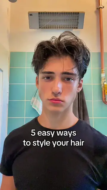 The last one is my favorite #hairtutorials #hairstyle #slickback #middlepart #wa