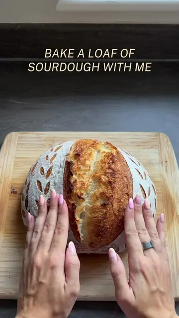 Start to finish of my foolproof same day sourdough bread recipe with timestamps�