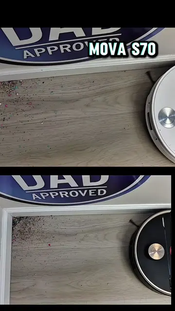 mova V70 compared to mova S70 robot vacuum and mop review corner test cleaning w
