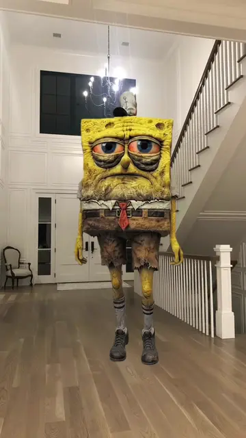 Dirty SpongeBob goes completely feral with an energetic Arthur Lima-style dance 