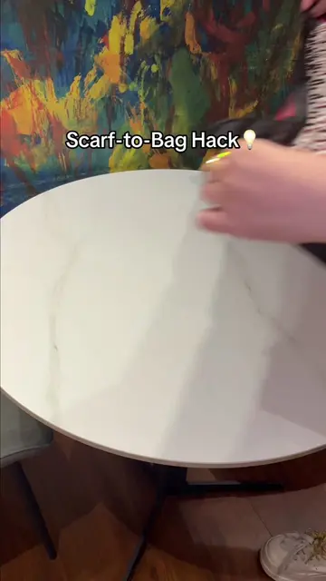 Turn any scarf into a bag, no sewing required. Grab the scarf on Everful, no min