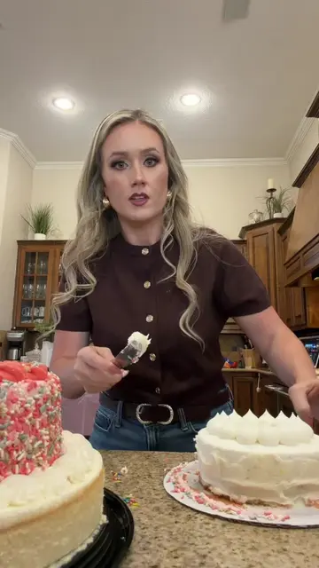 I am NOT a professional baker or cake decorator 😂 But give me one Costco cheese