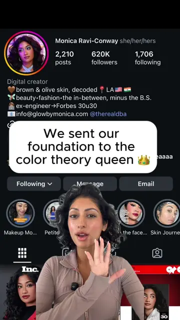 We sent our foundation to @Monica Ravi-Conway 👀 #foundationreview #melaninmakeu