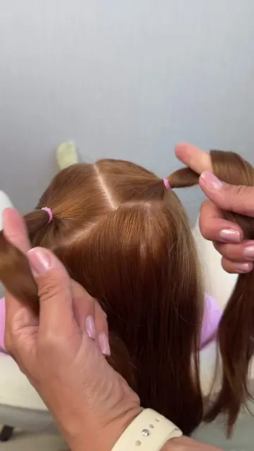 ✨ Did you know this simple ponytail hack? It makes the ponytail look so much ful