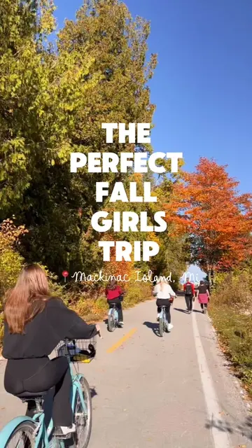 Mackinac Island, but make it fall 🍂 If you’re planning a girls’ trip this fall,