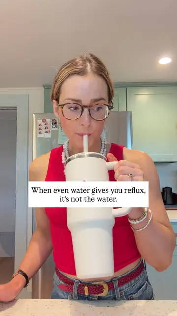 Even water gives you reflux, and it's not the water. 🌿 If a plain sip burns, I 