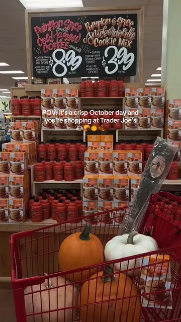 Dreaming of a crisp October day shopping at Trader Joe’s for Fall! Trader Joe’s 