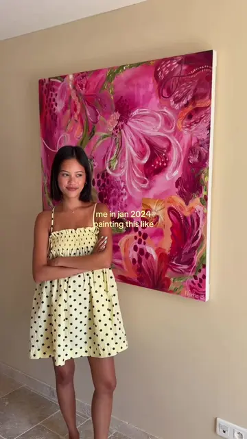 hey so this painting changed my life and it went viral on pinterest so probably 