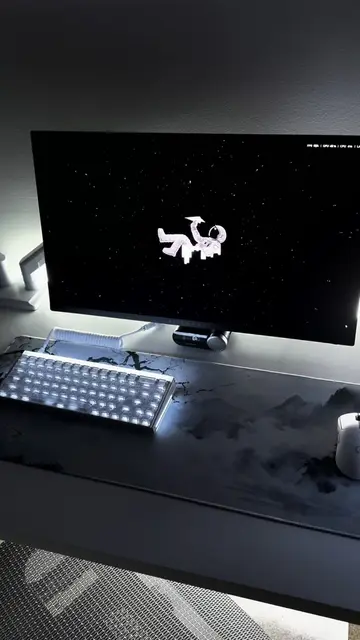 New Lian Li White and Black Pc Setup!!#pcbuild #setup #fyp #minimalist #enjoy #l