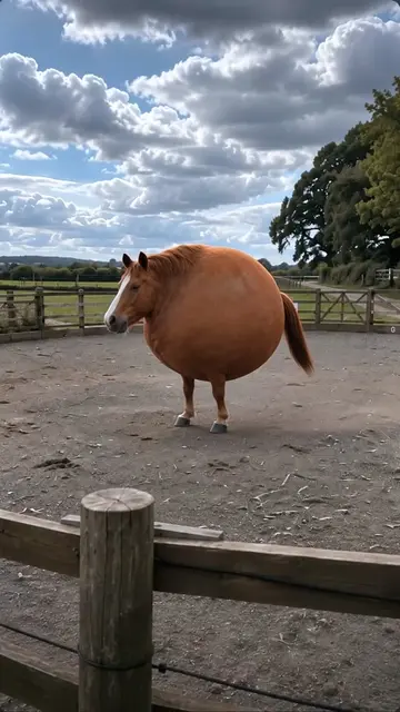 Never seen a horse built like this 😭🐴 #ImpossibleAnimals #FunnyAnimals #Horse