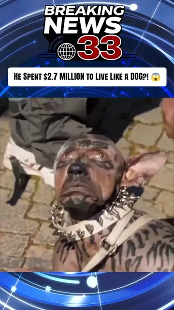 🚨👀😳The man who supposedly spent $2.7 million to become a dog? Here's the trut