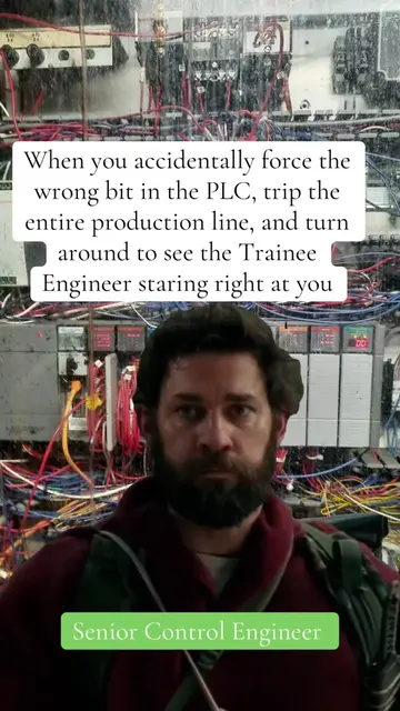 When you accidentally force the wrong bit in the PLC, trip the entire production
