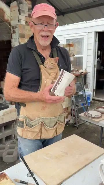 Making a custom order!  #mugs #ceramics #cat #pottery #funny 