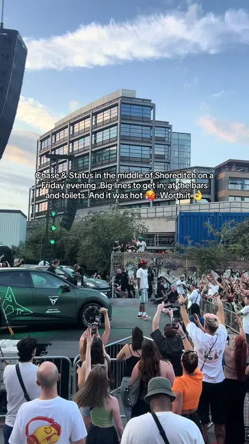 Peak London. Chase & Status pop-up in the middle of Shoreditch on a Friday eveni