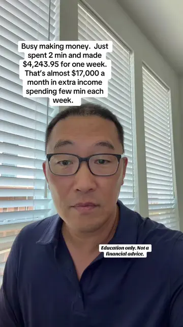 I just spent 2 minutes and made $4243.95 for one week.   That’s almost $17,000 a