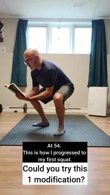 **Made this for the ones who said “I can’t squat yet.”** This is how I progresse