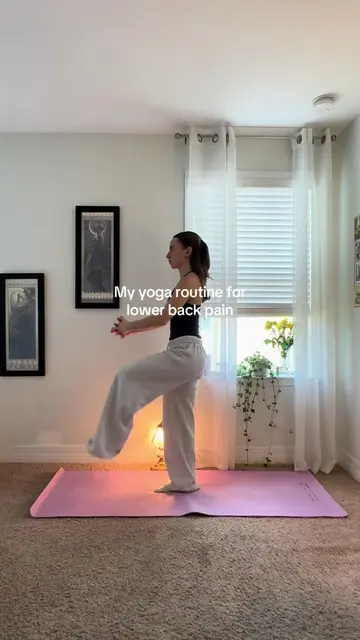 Yoga I do for my lower back & herniated disc pain 🌝 don’t do anything that hurt
