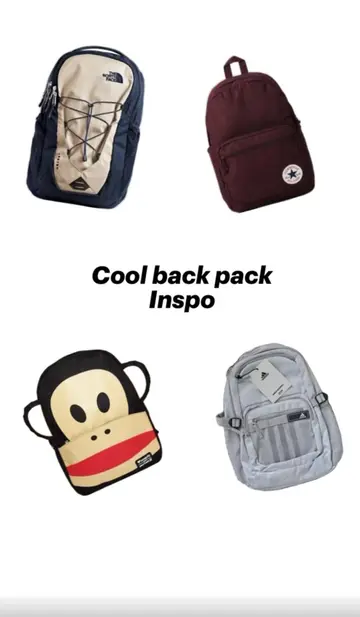 Cool back pack inspo 😛🤍🎒 #backpack #idea #backtoschoolshopping #school #bored