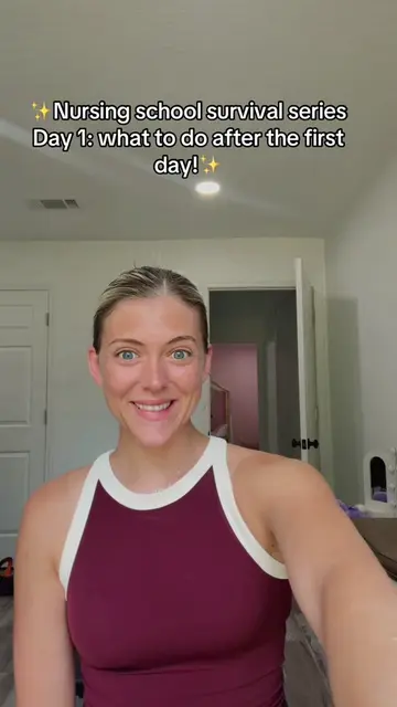 Nursing school survival series day 1: what to do after the first day!✨ #nursings