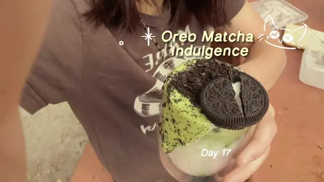 Oreo Matchaaa🖤🤍☁️✨ #oreo #matcha #oreomatcha #regnart #park 