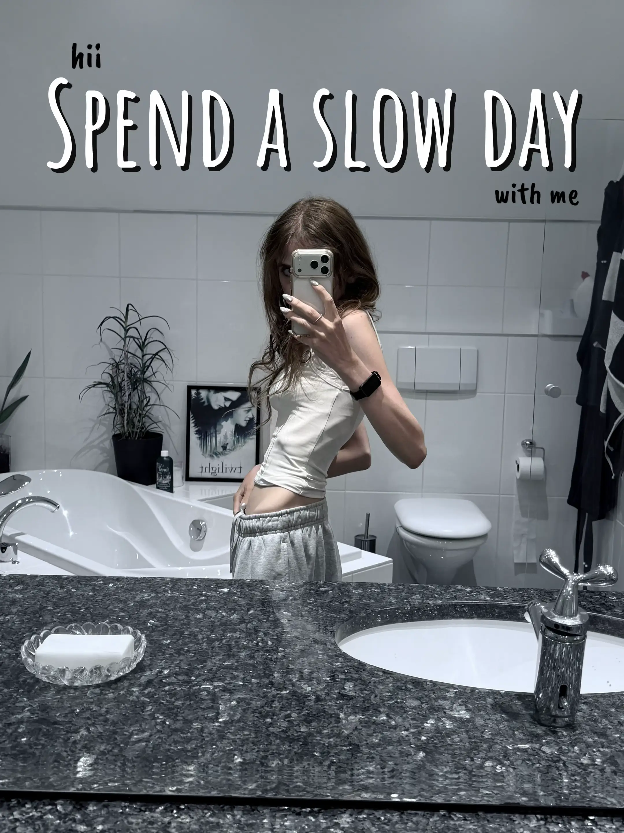 Spend a slow day with me! ☕️✨ First, I woke up to my usual morning routine. Afte